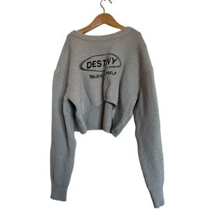DESTINY Cropped Sweatshirt